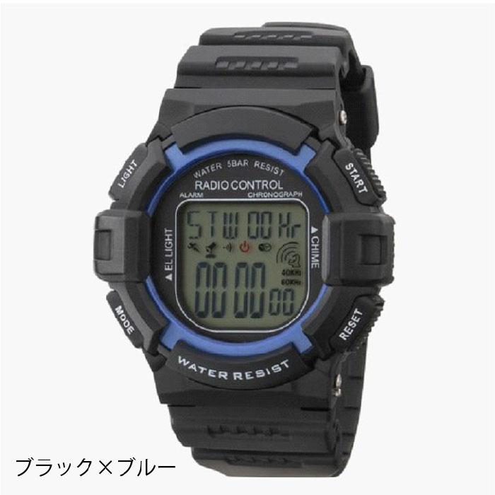クレファー TELVA テルバ デジタルウオッチ 電波時計 メンズ 腕時計　TE-D189｜mokubakagu｜02