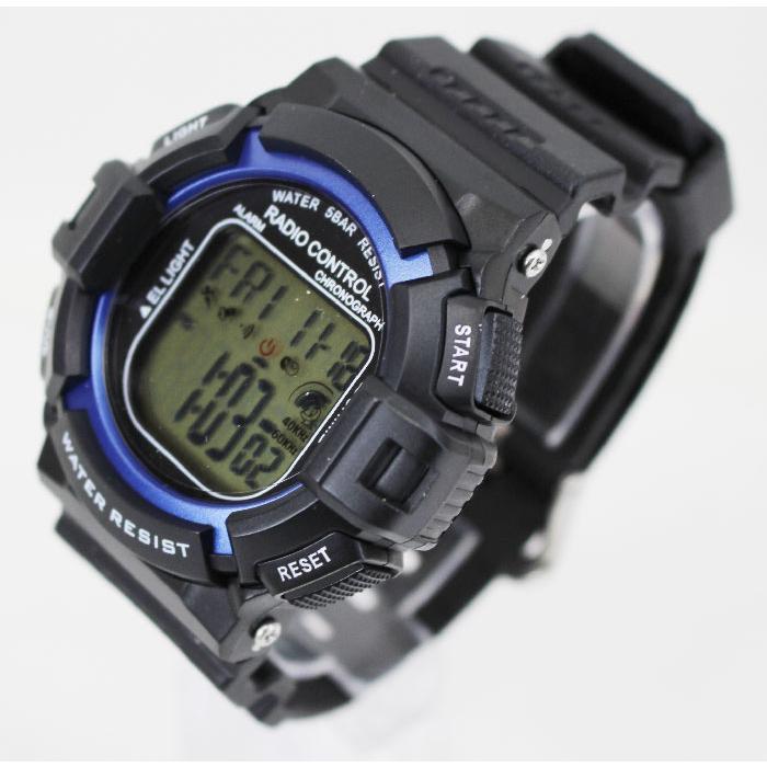 クレファー TELVA テルバ デジタルウオッチ 電波時計 メンズ 腕時計　TE-D189｜mokubakagu｜04
