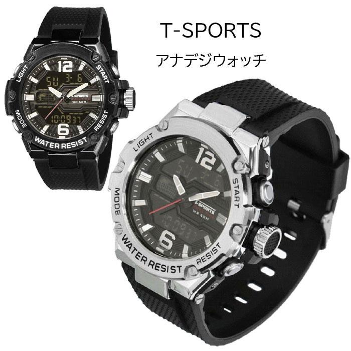 TELVA CREPHA クレファー T-SPORTS ティースポーツ アナデジウォッチ