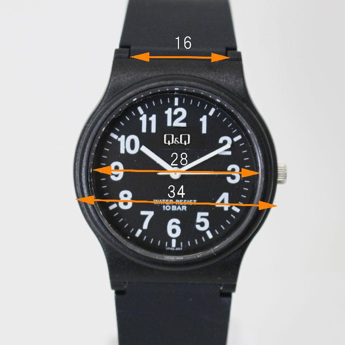 Q&Q シチズン 腕時計 アナログ 10気圧防水 ウレタンベルト メンズ V06A