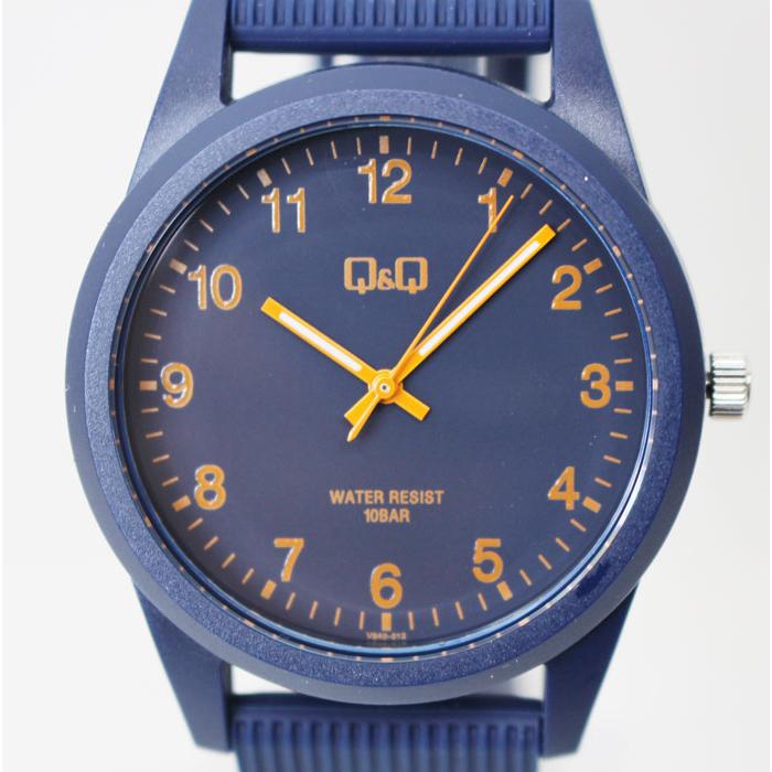 シチズン Q＆Q 腕時計 アナログ 防水 ウレタンベルト VS40-012 メンズ ネイビー｜mokubakagu｜04