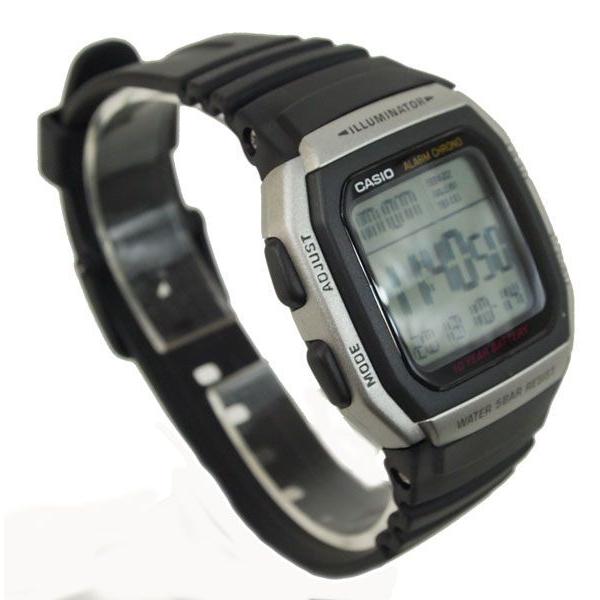 スタンダード デジタル カシオ 腕時計 メンズ 黒 W-96H-1AJH 10年電池