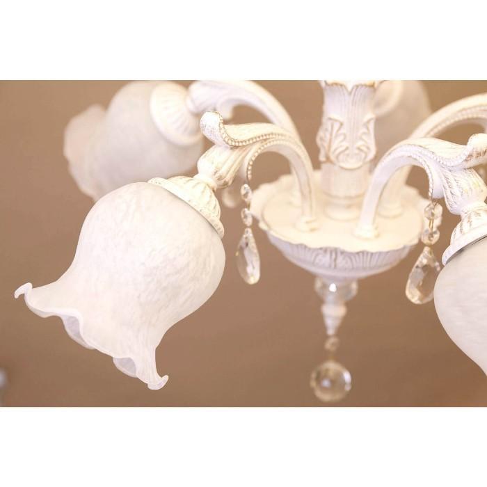 クラシカルシャンデリア グレース2 LED対応 5灯 ホワイト/コッパー