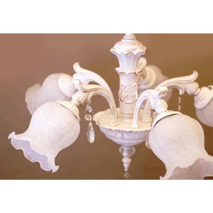 クラシカルシャンデリア グレース2 LED対応 5灯 ホワイト/コッパー