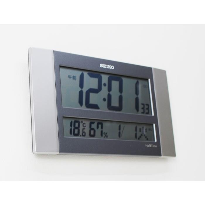 送料無料　SEIKO　セイコークロック　掛け時計 壁掛け 置き時計 ハイブリッド電波時計 ネクスタイム ZS451S｜mokubakagu｜09