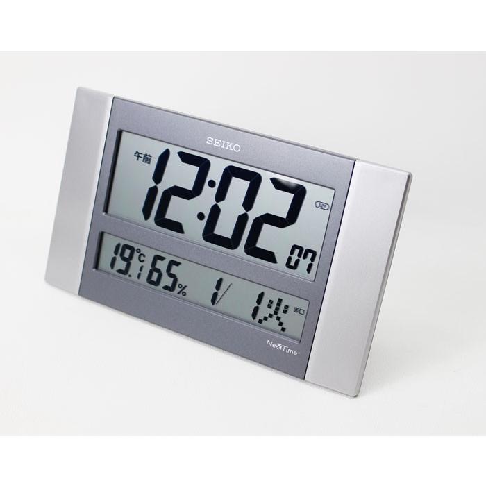 送料無料　SEIKO　セイコークロック　掛け時計 壁掛け 置き時計 ハイブリッド電波時計 ネクスタイム ZS451S｜mokubakagu｜11