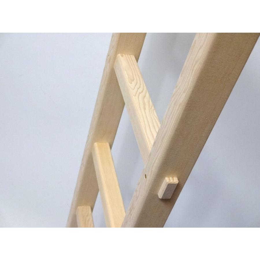 ★猫はしご★小さな木製はしご１３段ロング2.7ｍ　白木・キャットタワー【代引き・日時指定・返品不可】_1