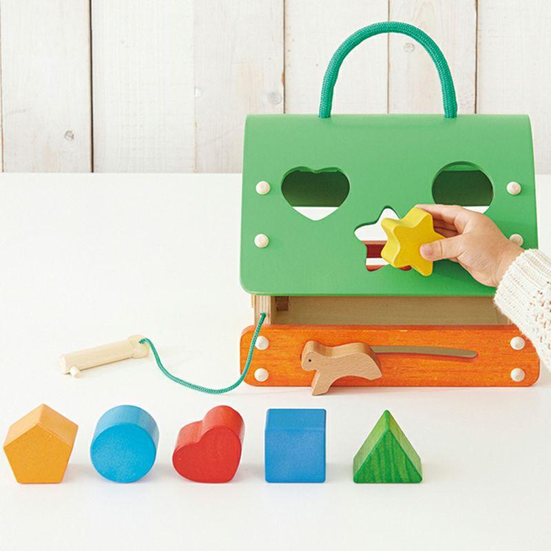 【ツインズ】ことりのおおきなあそびば エド・インター あそびのおうち 型はめ パズル 形合わせ 積み木