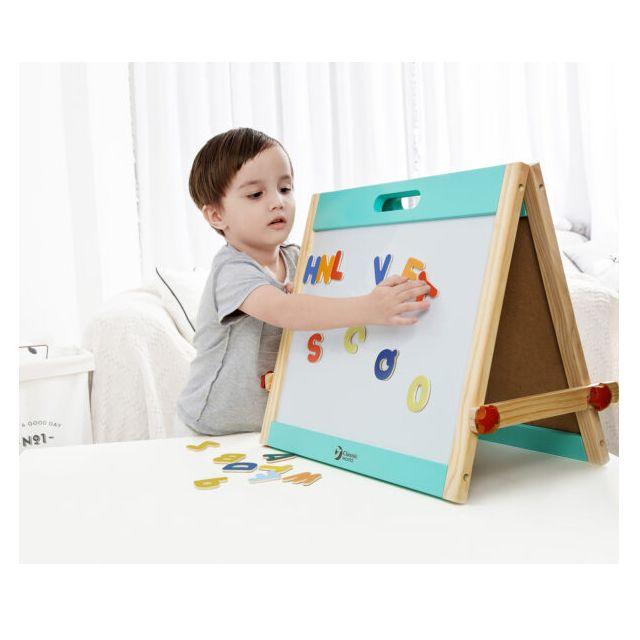 黒板 ホワイトボード 子供 英語 磁石 木のおもちゃ テーブルトップイーゼル 3歳 4歳 5歳 誕生日プレゼント |  | 02