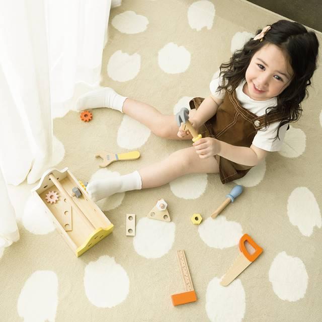 大工さん道具 木のおもちゃ 工具セット モダンカーペンターセット 3歳