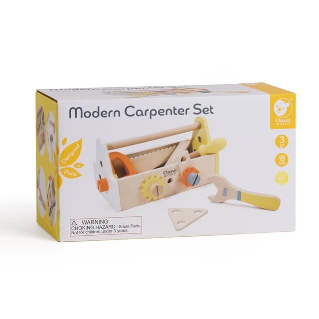 カーペンター　セット 大工さん道具 木のおもちゃ 工具セット モダンカーペンターセット 3歳