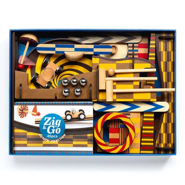 DJECO（ジェコ） ピタゴラスイッチ ドミノ倒し 木のおもちゃ 知育玩具