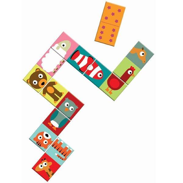 知育玩具 カードゲーム 絵つなぎ 絵合わせ 2歳 3歳 誕生日 プレゼント Djeco ジェコドミノアニモ Domino Animo 木のおもちゃ もくぐるみ Yahoo 店 通販 Yahoo ショッピング