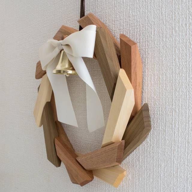 寄木のリース オークヴィレッジ】寄木のリース 木製リース｜オークヴィレッジ