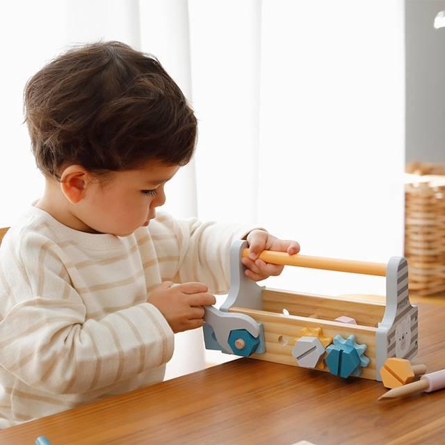 大工さん おもちゃ 木製 大工さんごっこ 木のおもちゃ ポーラービー 工具セット | 