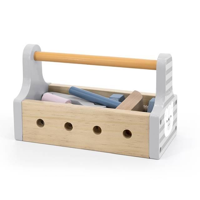 大工さん おもちゃ 木製 大工さんごっこ 木のおもちゃ ポーラービー 工具セット |  | 03