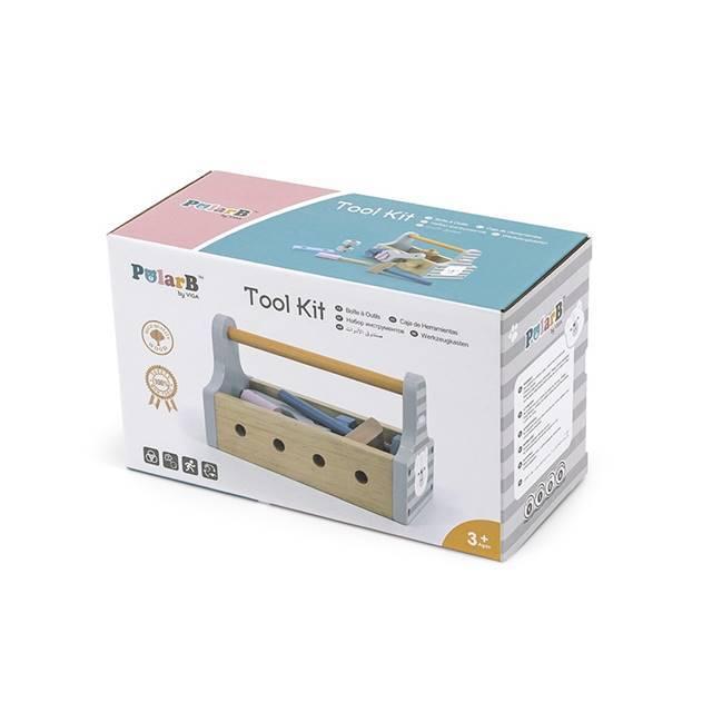 大工さん おもちゃ 木製 大工さんごっこ 木のおもちゃ ポーラービー 工具セット |  | 06