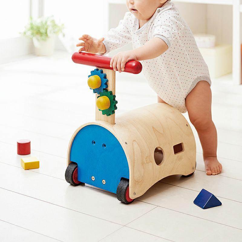 エド・インター（Ed・Inter） 手押し車 赤ちゃん カタカタ 乗用玩具 木