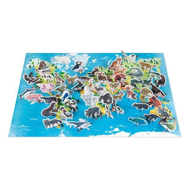 パズル 動物 世界地図 ジグソーパズル 立体 子供 6歳 7歳 プレゼント 知育玩具 ワールドマップパズル 絶滅危惧種 0ピース Tyjd 木のおもちゃ もくぐるみ Yahoo 店 通販 Yahoo ショッピング