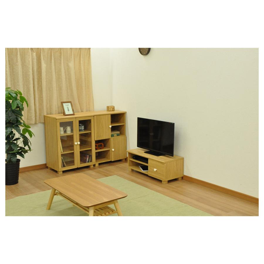 ガラスキャビネット W595×D395×H800 キャビネット 木製収納 木製家具