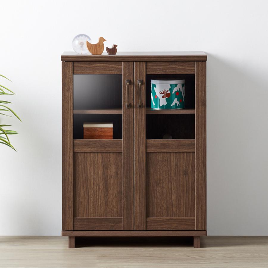 木製キャビネット ダークブラウン 木製ダークブラウン収納キャビネット 【公式通販】