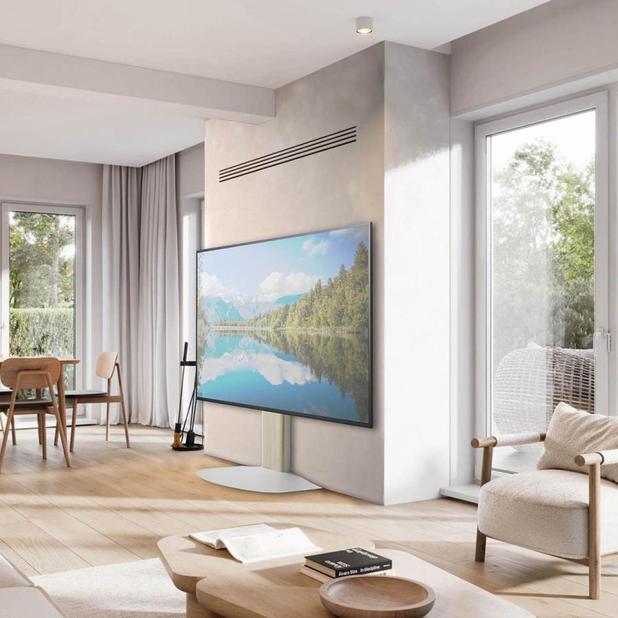 朝日木材加工 スウィング テレビスタンド ロータイプ W840 D548 H992