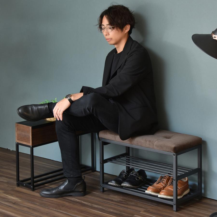 ベロア ベンチシューズラック W610 D305 H425 ベロアシリーズ ベンチ ラック 靴棚 オープン型 収納家具ライトブラウン ダークブラウン |  | 02