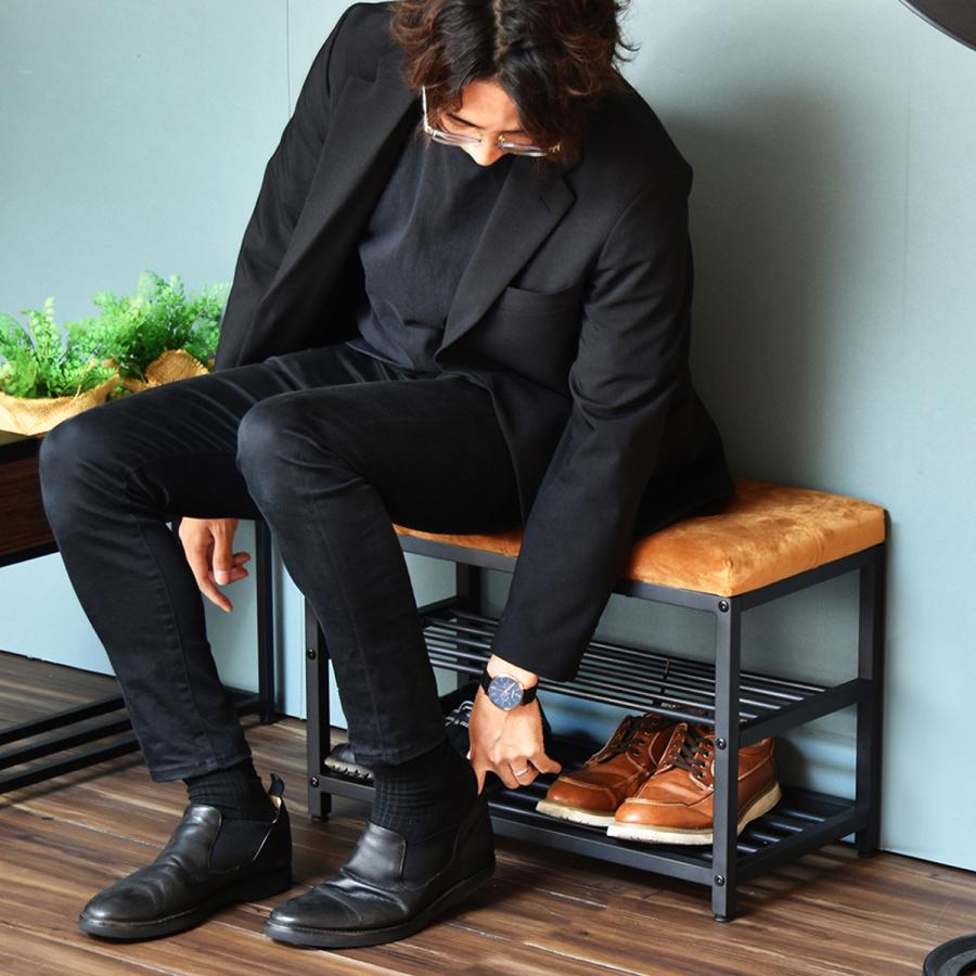 ベロア ベンチシューズラック W610 D305 H425 ベロアシリーズ ベンチ ラック 靴棚 オープン型 収納家具ライトブラウン ダークブラウン |  | 03