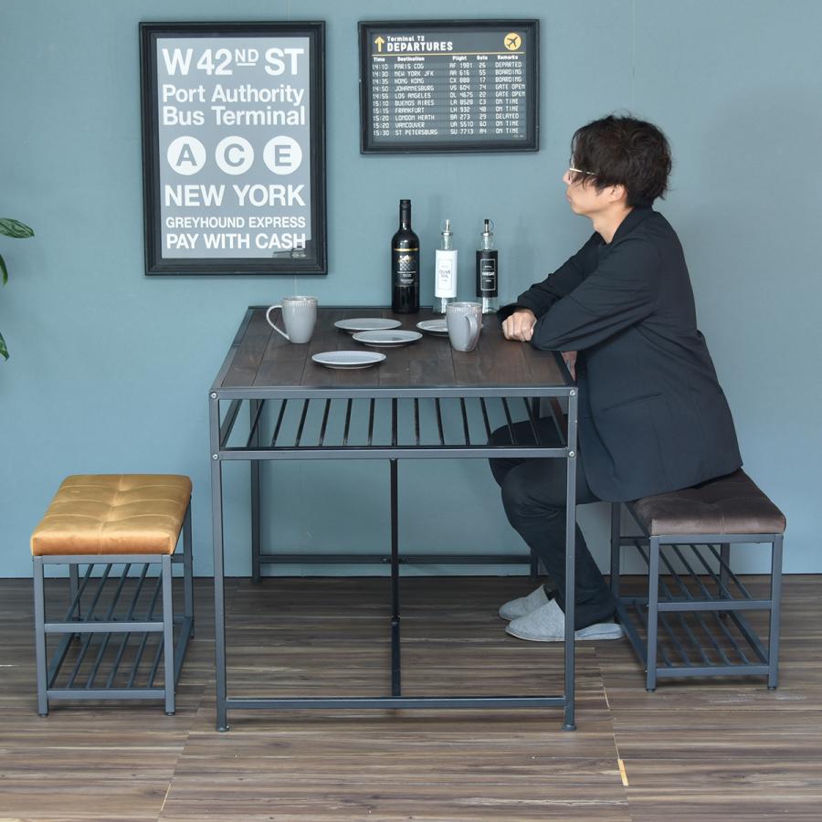 ベロア ベンチシューズラック 幅91cm 玄関ベンチ 収納ベンチ 靴箱 オープン棚 腰掛け スツール ヴィンテージの画像