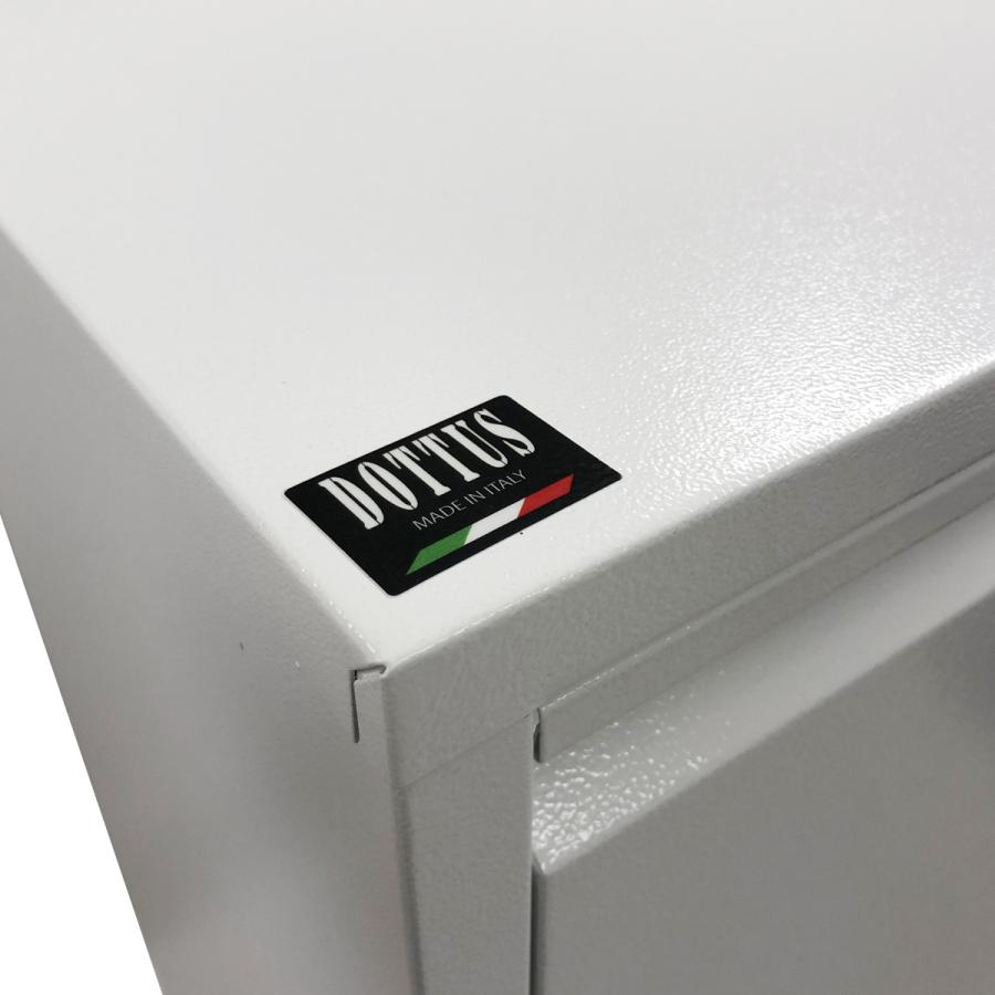 ダストボックス ゴミ箱 ごみ箱 スリム 隠せる 2段 2列 分別 スチール 完成品 約32L 幅60 奥行25 高さ92 イタリア製 ホワイト レッド グレーの画像
