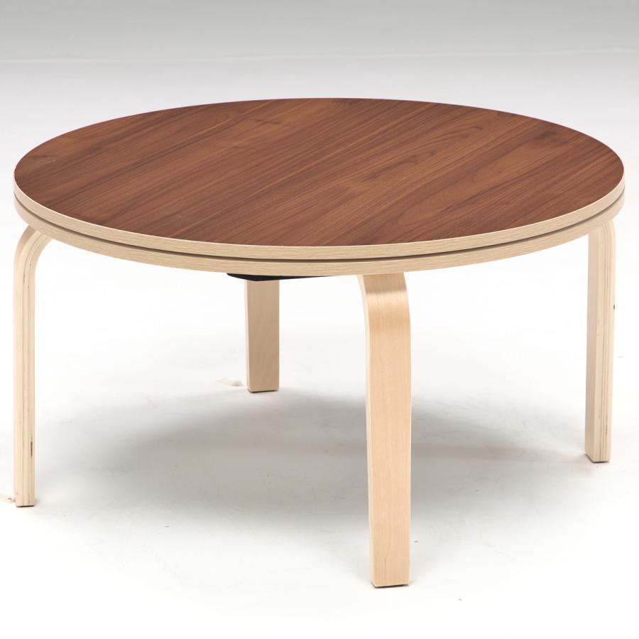 大川家具　テーブル　丸テーブル　こたつテーブル 大川家具通販リラックス本店,家具調こたつ コタツ 炬燵 105（丸