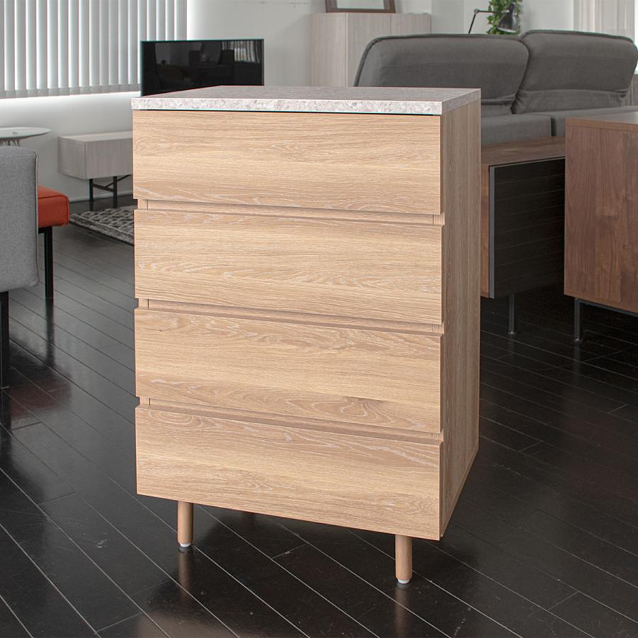 GART 配送無料 ドゥーロ チェスト 4段タイプ W600 D400 H918 木