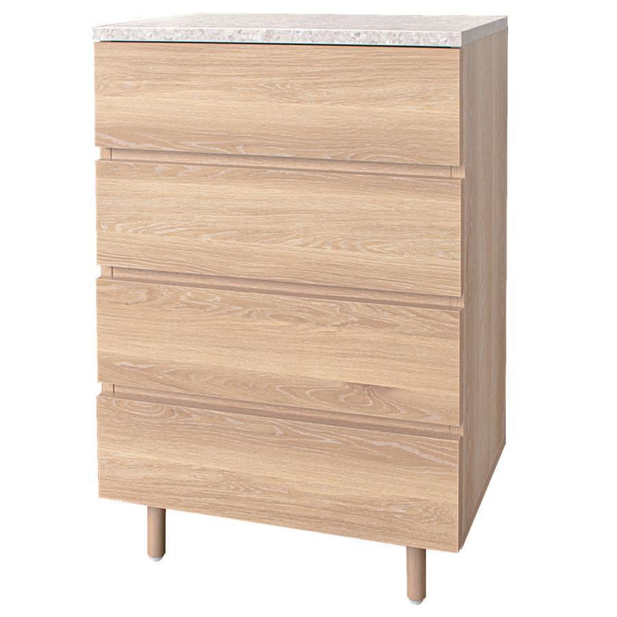 GART 配送無料 ドゥーロ チェスト 4段タイプ W600 D400 H918 木