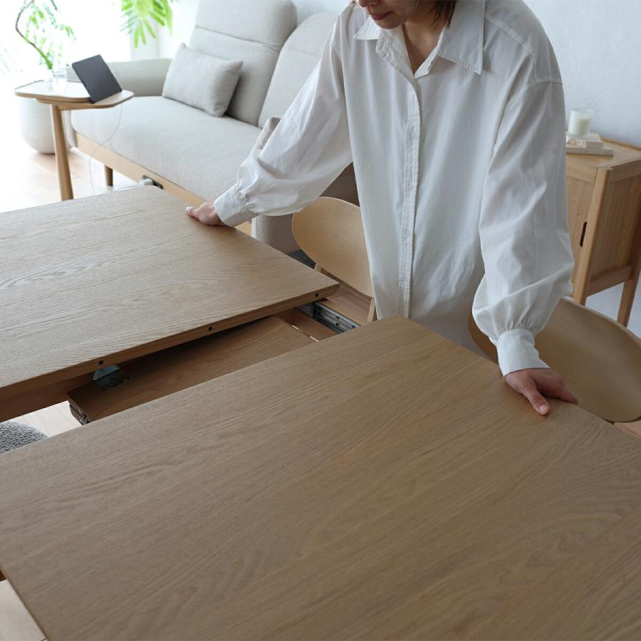 MARCHEF エクステンションダイニングテーブル 幅135cm-160cm 奥行75cm