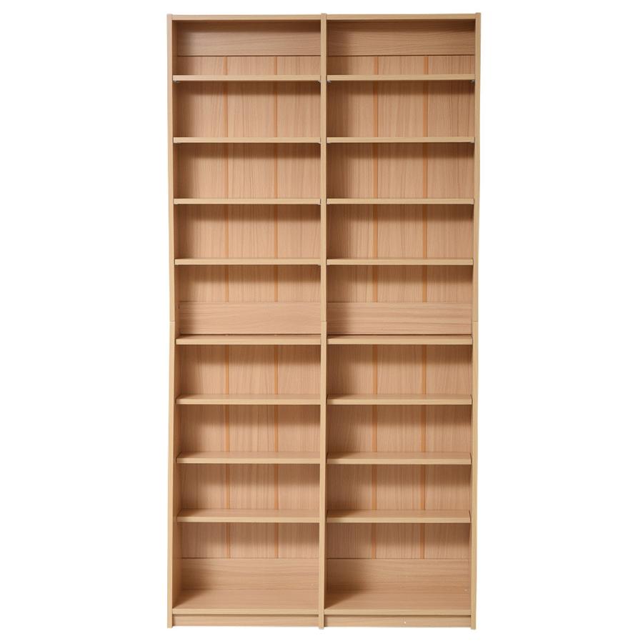 美品 ブックシェルフ 本棚 薄型文庫本収納ラック W900 D120-240 H1800 ブックシェルフ オープン