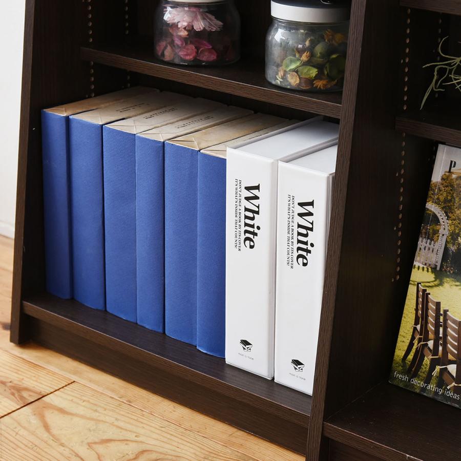 本棚　おしゃれで機能的なブックシェルフ 配送無料 薄型文庫本収納ラック W900 D120-240 H1800 ブック