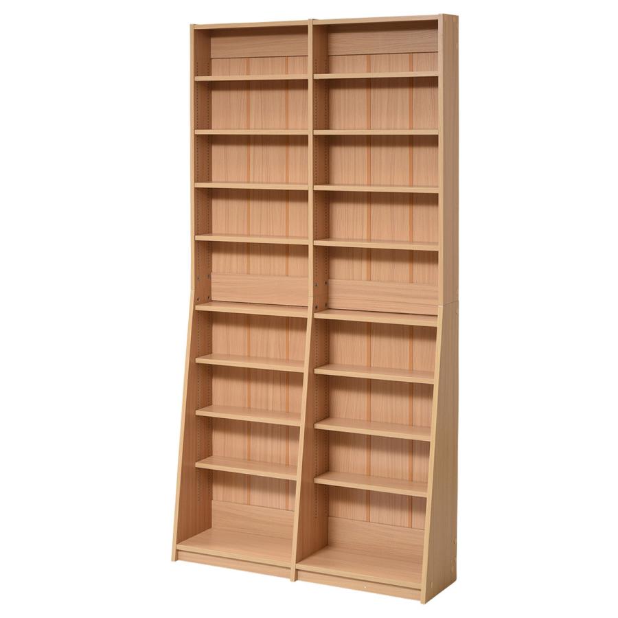 書棚　本棚 スライド書棚 ハイタイプ A4収納専用 日本製 幅88cm （ 本棚