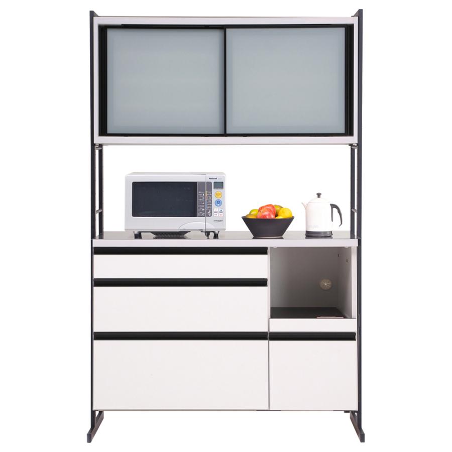 オープンボード キッチンボード 食器棚 レンジ台 カップボード 幅143cm