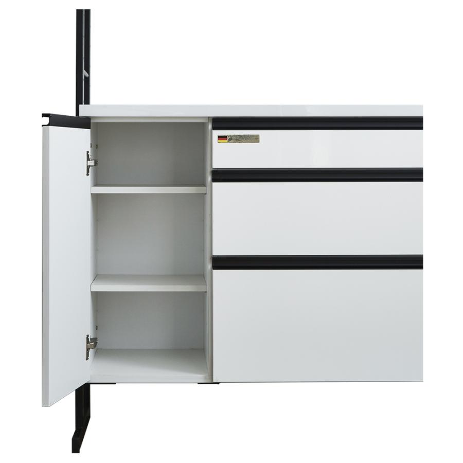 オープンボード キッチンボード 食器棚 レンジ台 カップボード 幅143cm