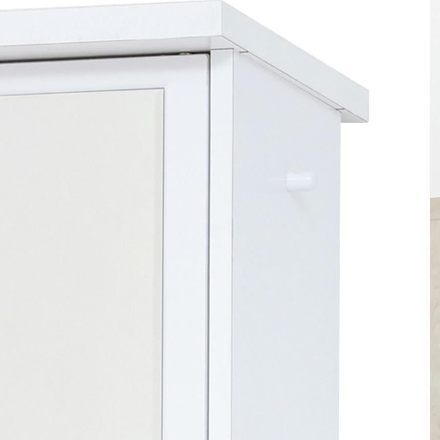 ハンガーラック ミラー扉 収納棚 クローゼット 姿見 ドレッサー 幅60cm