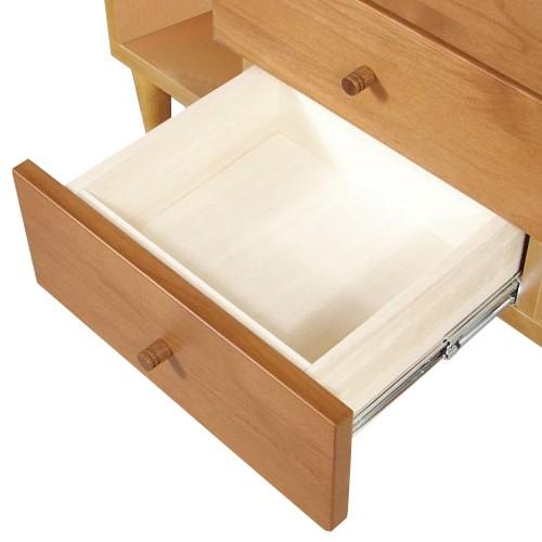 サイドボード 幅115 ワイド OSLO 大川家具 国産 日本製 木製 リビング