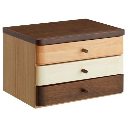 ハーモニー レターケース 3段 幅38.5 大川家具 国産 日本製 卓上