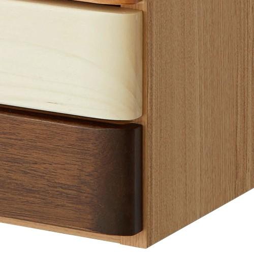 ハーモニー レターケース 3段 幅38.5 大川家具 国産 日本製 卓上