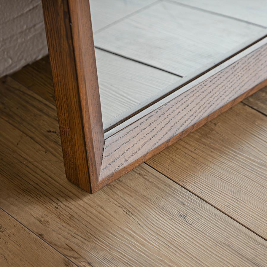 [2M]ドレッシングミラー＊90x200x5cm＊オーク無垢材 東馬（Tohma） ミラー 鏡 姿見 オーク無垢材 木製フレーム アーチ型