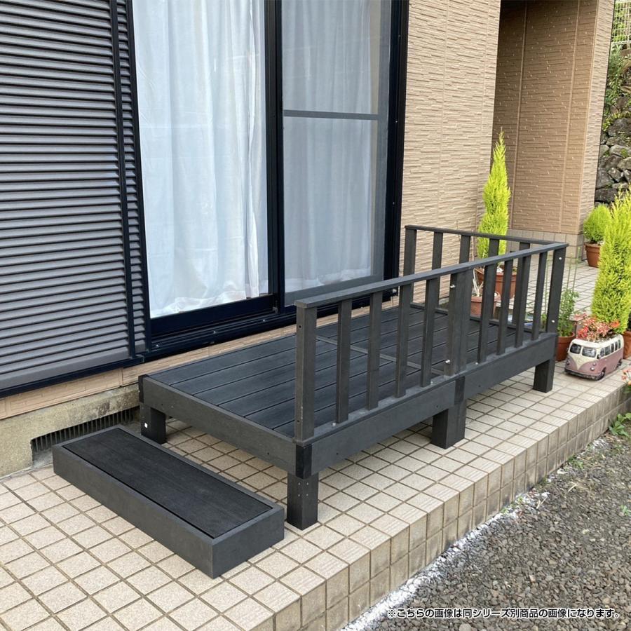 ウッドデッキ 4点セット 人工木 樹脂デッキ W1800 D900 H730 防錆 防腐