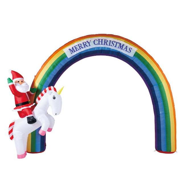 エアーディスプレイアーチ クリスマスレインボー H240cm