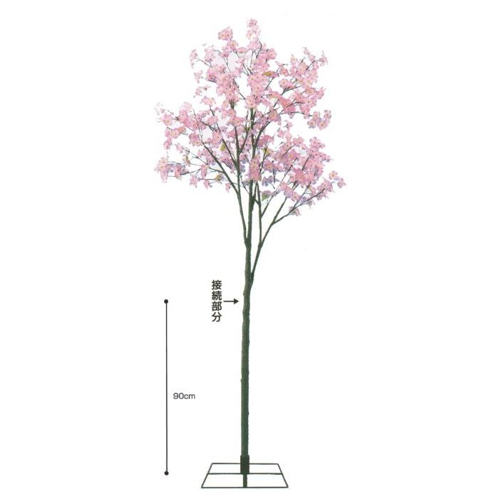 造花 桜天然木 2m 造花、アートフラワー-花、ガーデニング