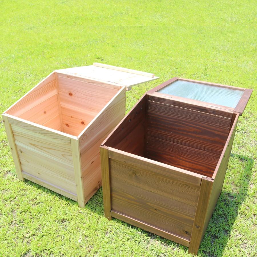 【全国補助金実績多数】ベランダに置けるおしゃれな木製コンポストボックス（消滅型 キエーロ式） 手作り なまごみ処理容器 消滅型