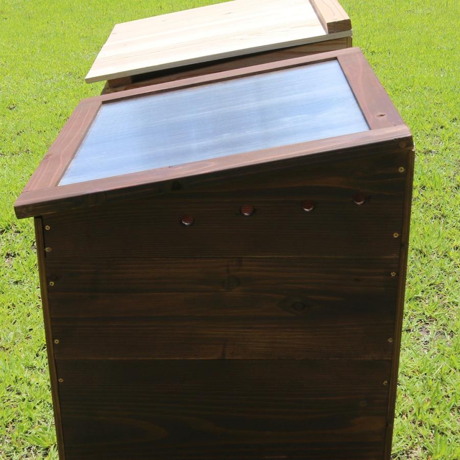 【全国補助金実績多数】ベランダに置けるおしゃれな木製コンポストボックス（消滅型 キエーロ式） 手作り なまごみ処理容器 消滅型