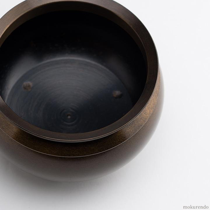 高岡製 机上香炉 真鍮製 色付仕上 4.0 4寸 - 仏壇、仏具